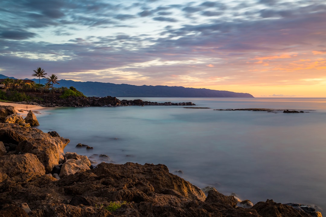 Photo Coastline sunset